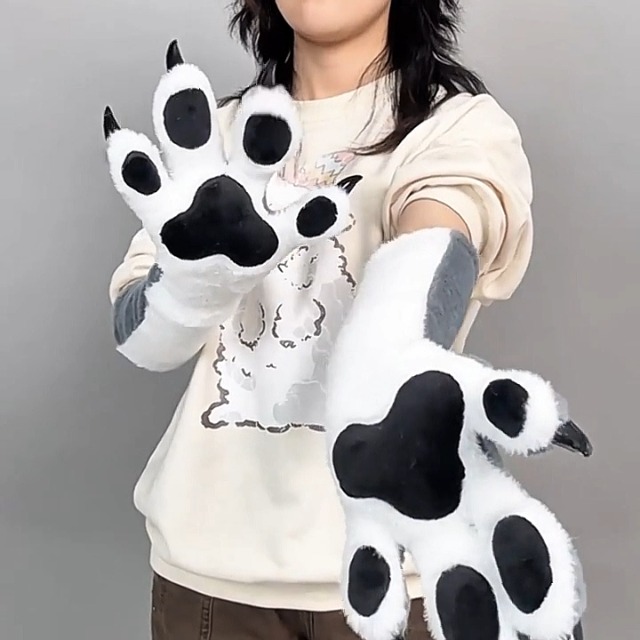 Amazon.co.jp: [Xiannushen璽安女神] ケモノ 着ぐるみ 獣爪